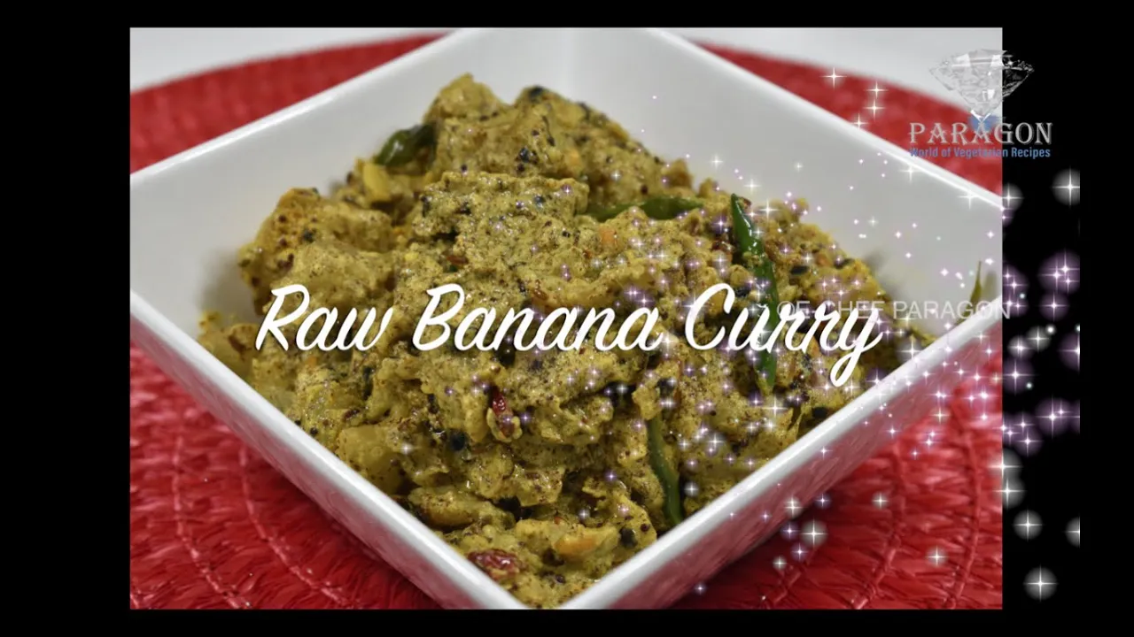 Raw Banana Curry   Aratikaya Aava Kura   E-Chef Paragon