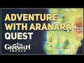 Adventure with Aranara Genshin Impact