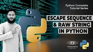Raw String In Python Escape Sequence In Python Python Escape Sequence Learn Python
