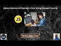 jQuery Remove All Numbers From String Example Tutorial Remove Numbers from Strings in JavaScript