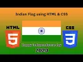 Indian flag using html and css