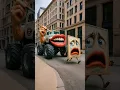 Download Lagu Monster truck holding paintbrush chasing canvas monster