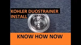 Install a Kohler Duostrainer Kitchen Sink Strainer