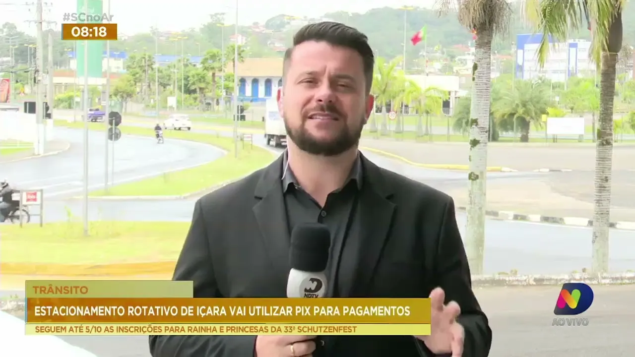 Pagamento do estacionamento rotativo, em Içara, poderá ser feito por meio de Pix