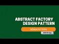 Abstract Factory Pattern Malayalam Creational Design Pattern Java