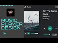 How to create a custom music player using Html CSS JavaScript Full Tutorial