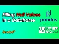 Replace NULL Values in a Dataframe Pandas Tutorials Data Science WonkyCode Telugu