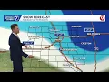 Falling temperatures extreme winds and snow on Sunday afternoon
