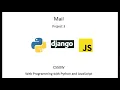 Project 3 Mail CS50W 2020 Web Programming with Python JavaScript