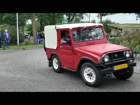Oldtimer optocht Oranjefeest Nieuwleusen