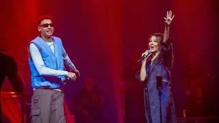                              نانسي عجرم و مروان بابلو   عيشها بعافية لأول مره على المسرح  في الرياض دندنها