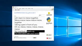 59 LabVIEW link Python by PythonNode 3 - Let s learn to meow together