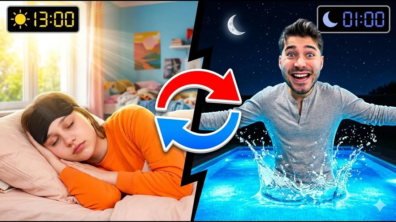 24 SAAT TERS YAŞAMAK! HERŞEY TERSİNE DÖNÜYOR!