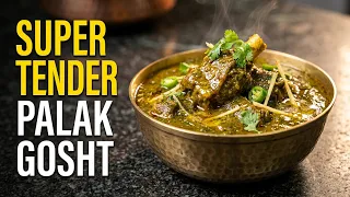 ढाबे जैसा पालक गोश्त घर पर | Palak Gosht Recipe in Hindi