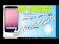 App Crashes in android studio App not opening What you should do to fix