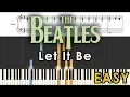 Let It Be - The Beatles EASY TUTORIAL SHEETS