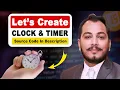 Timer Digital Clock Stopwatch in JavaScript HTML Bootstrap Project Learning Hub by Ch Usman