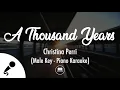 Download Lagu A Thousand Years - Christina Perri (Male Key - Piano Karaoke)