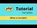 Variables - PHP Tutorial