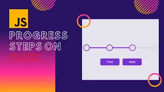 How to create Progress Steps HTML CSS JS