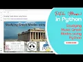 Pitches - Studying Music Greek Modes using Python