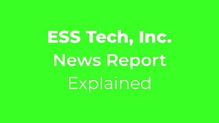 ESS Tech s NYSE Warning Can They Bounce Back