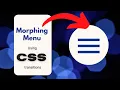 HOW TO MAKE AN INTERACTIVE MENU WITH CSS AND JAVASCRIPT MORPHING MENU