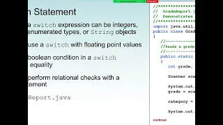 Java Programming Selection Statements using Switch statement Conditional Operator and ArrayList