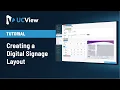 Creating Digital SIgnage Layout UCView Digital Signage Software