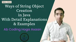 What are the ways of creating a String object in Java Core Java Lecture 39 String Lecture 4