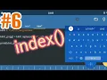 Part 6 Index Learning Python on Android Phone