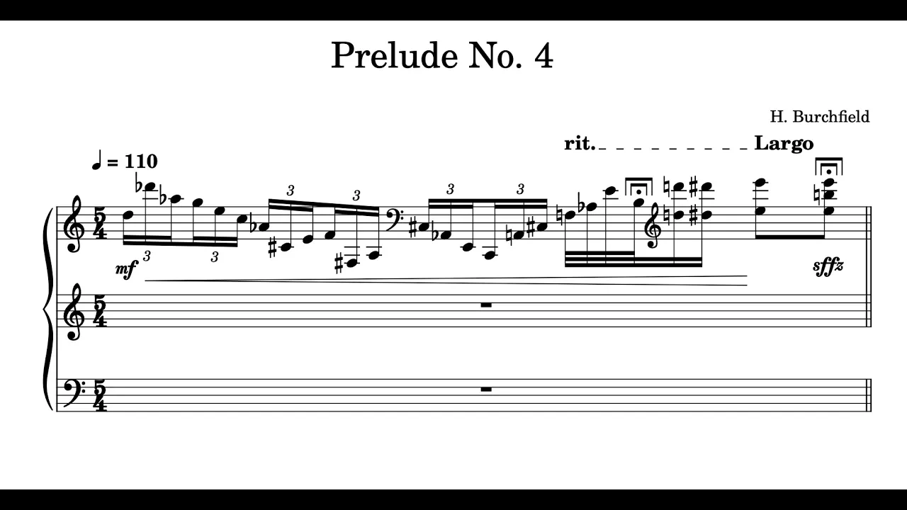 Prelude No 4 Prelude No 4