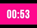 53 Second Countdown Timer No Music With Alarm Clock At The End