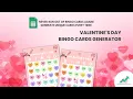 Valentine s Day Bingo Cards Generator