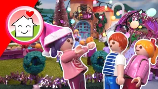 Playmobil Familie Hauser - Rosabellas Weihnachtsvilla - Geschichte mit Lena und Malte