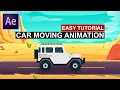 After Effects Tutorial Simple Car moving animation in Adobe After Effects