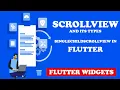 Flutter ScrollView Widgets Its Type SingleChildScrollView Full Tutorial