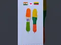 Indian flag vs Lithuania flag drawing National flag drawing