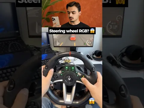 Secret RGB Steering Wheel? 😱 #shorts #lifehacks #diy #experiment #steeringwheel #gaming