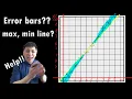 Error bars Max Min line on the graph - IB Physics