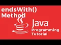 How To Check Whether A Given String Ends With A Specified Suffix Using The endsWith Method