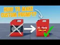 How to Make CUSTOM PROXIMITY PROMPT Roblox Studio Tutorial