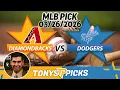 Arizona Diamondbacks vs LA Dodgers Pick 26 MLB Pick Prediction