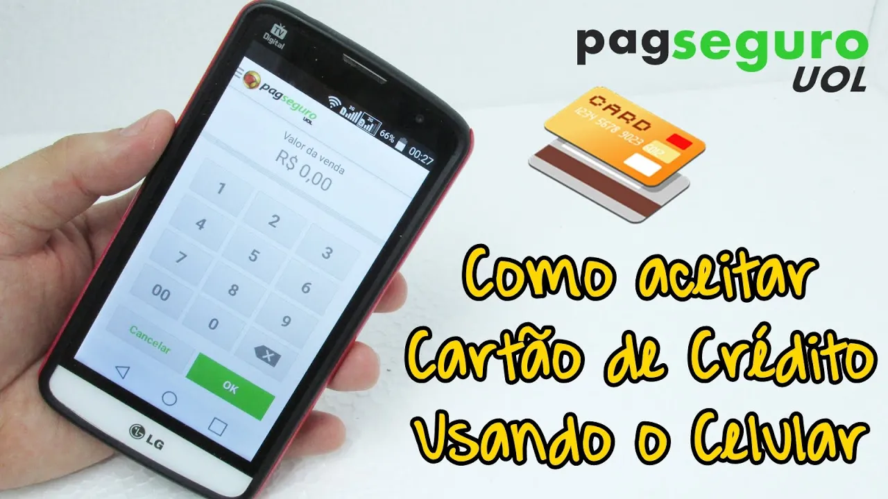 COMO ACEITAR CARTÃO DE CRÉDITO USANDO APENAS O CELULAR PAGSEGURO