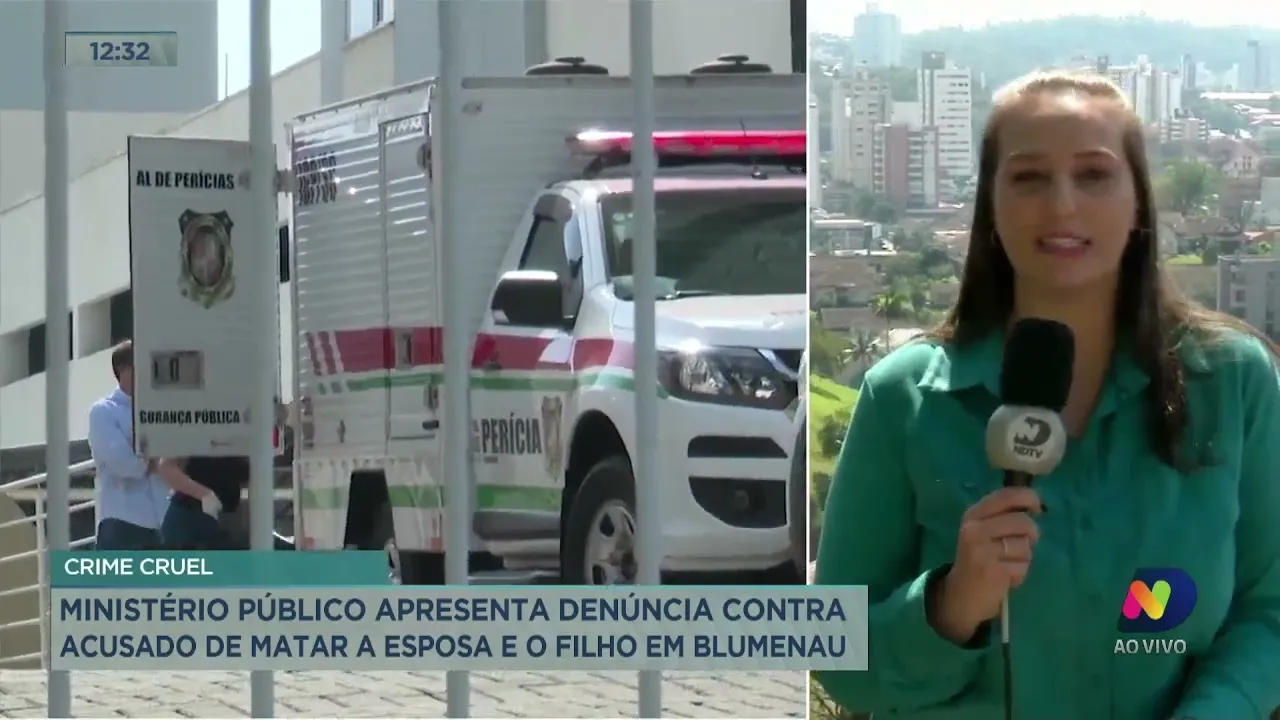 Ministério Público apresenta denúncia contra acusado de matar a esposa e o filho em Blumenau