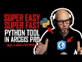 Just how easy is Python programming in ArcGIS Pro You only need 7 2 commands for this tool