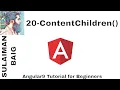 Angular 9 Tutorial for Beginners 20 - ContentChildren SULAIMAN BAIG