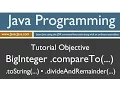Learn Java Programming - BigInteger compareTo Tutorial