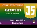 Functions With Parameters in JavaScript in