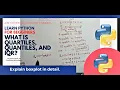 Chapter 37 Quartiles Quantiles and Interquartile Range using Numpy library